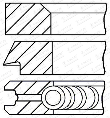 GOETZE ENGINE Kolvirõngakomplekt 08-453000-00