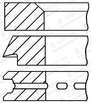 GOETZE ENGINE Kolvirõngakomplekt 08-527200-00