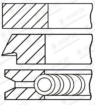 GOETZE ENGINE Kolvirõngakomplekt 08-704900-00