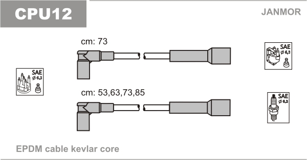 JANMOR Süütesüsteemikomplekt CPU12
