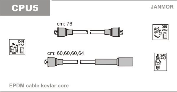 JANMOR Süütesüsteemikomplekt CPU5