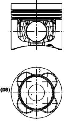 KOLBENSCHMIDT Zestaw naprawczy, tłoki / tuleje cylindrowe 40476960