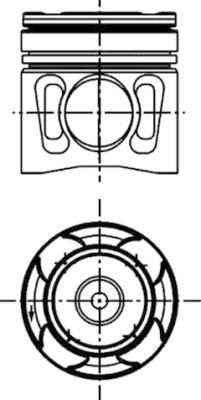 KOLBENSCHMIDT Zestaw naprawczy, tłoki / tuleje cylindrowe 40595961