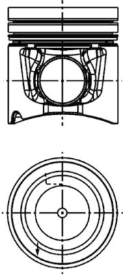 KOLBENSCHMIDT Rep.sats, kolv/cylinderfoder 40666960