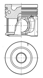 KOLBENSCHMIDT Zestaw naprawczy, tłoki / tuleje cylindrowe 40679960