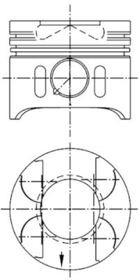KOLBENSCHMIDT Kolvid 41014600