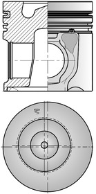KOLBENSCHMIDT Zestaw naprawczy, tłoki / tuleje cylindrowe 41504960