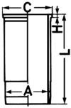 KOLBENSCHMIDT Tuleja cylindrowa 88625110