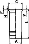 KOLBENSCHMIDT Tuleja cylindrowa 89367110