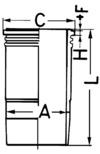 KOLBENSCHMIDT Tuleja cylindrowa 89380110