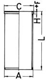 KOLBENSCHMIDT Tuleja cylindrowa 89734190