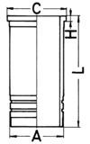 KOLBENSCHMIDT Tuleja cylindrowa 89862110