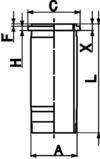KOLBENSCHMIDT Cylinderhylsa 89867110
