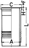 KOLBENSCHMIDT Tuleja cylindrowa 89931110