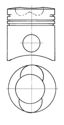 KOLBENSCHMIDT Zestaw naprawczy, tłoki / tuleje cylindrowe 91043971