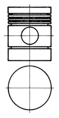 KOLBENSCHMIDT Zestaw naprawczy, tłoki / tuleje cylindrowe 91130967