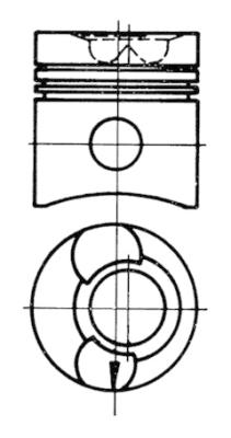 KOLBENSCHMIDT Zestaw naprawczy, tłoki / tuleje cylindrowe 93660961