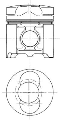 KOLBENSCHMIDT Zestaw naprawczy, tłoki / tuleje cylindrowe 94654960