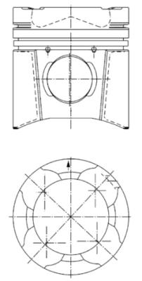 KOLBENSCHMIDT Zestaw naprawczy, tłoki / tuleje cylindrowe 94846963