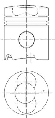 KOLBENSCHMIDT Zestaw naprawczy, tłoki / tuleje cylindrowe 99343960