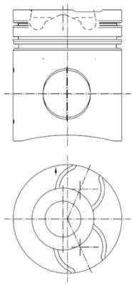 KOLBENSCHMIDT Remondikomplekt, kolb/ silindrihülss 99750960
