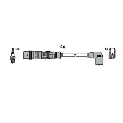 HITACHI uždegimo laido komplektas 134289
