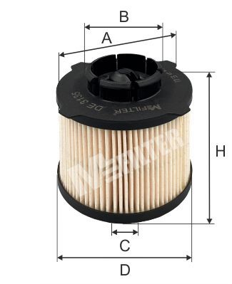 MFILTER Kütusefilter DE 3135