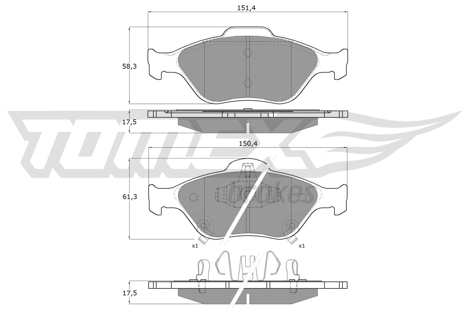 TOMEX Brakes Jarrupala, levyjarru TX 15-00