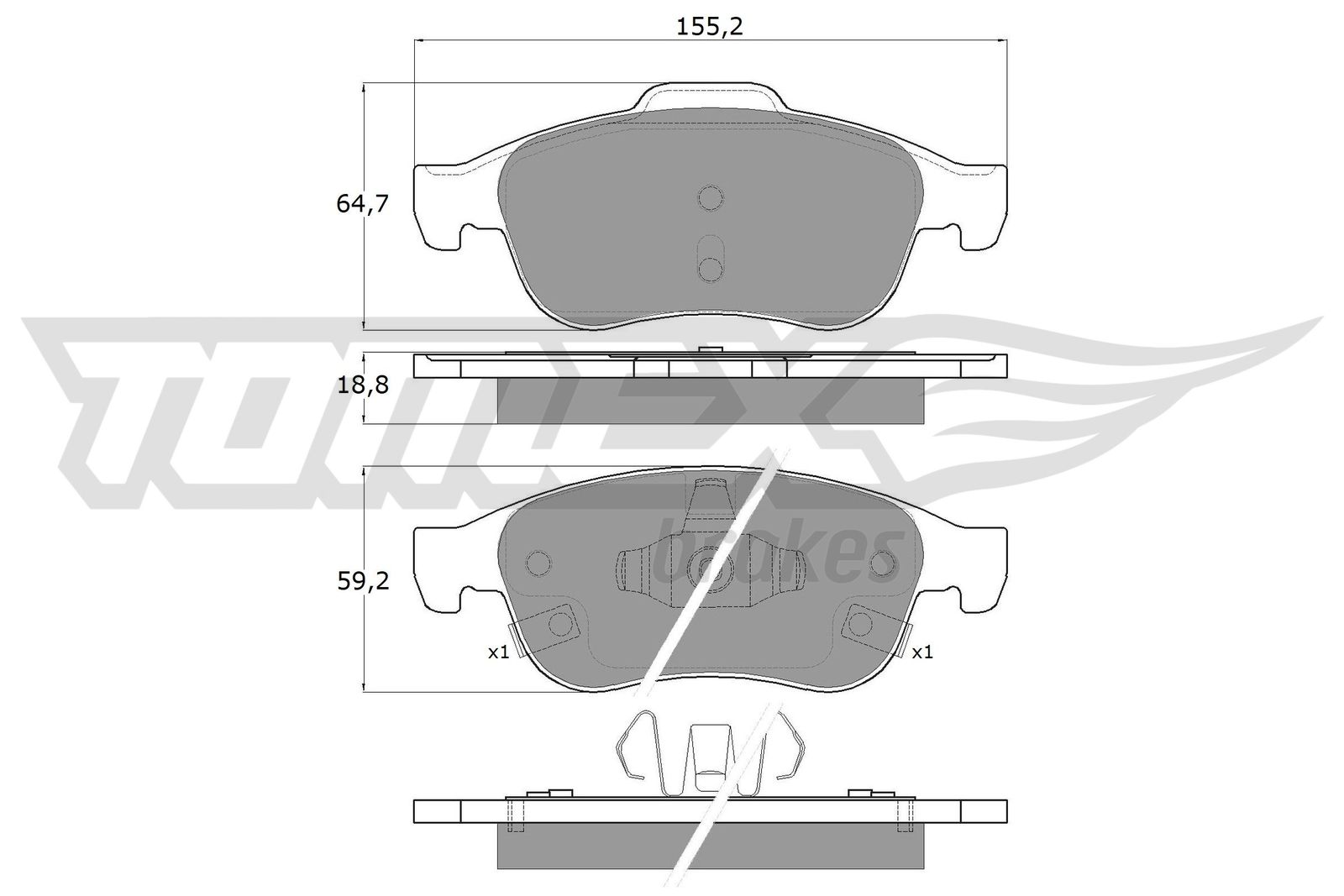 TOMEX Brakes Jarrupala, levyjarru TX 18-18