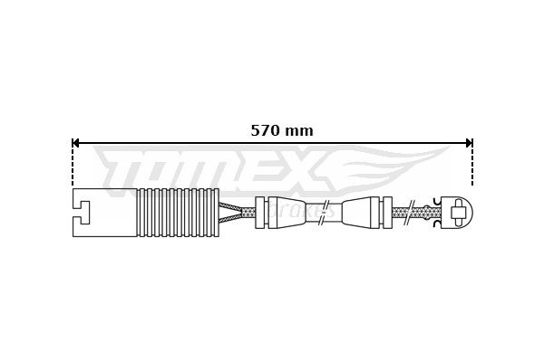TOMEX Brakes Hoiatuskontakt, piduriklotsi kulumine TX 30-31