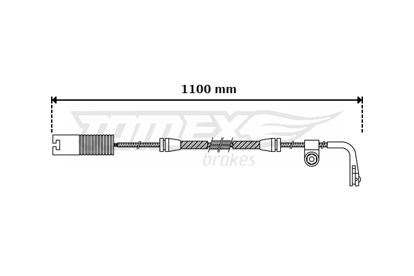 TOMEX Brakes Hoiatuskontakt, piduriklotsi kulumine TX 30-44