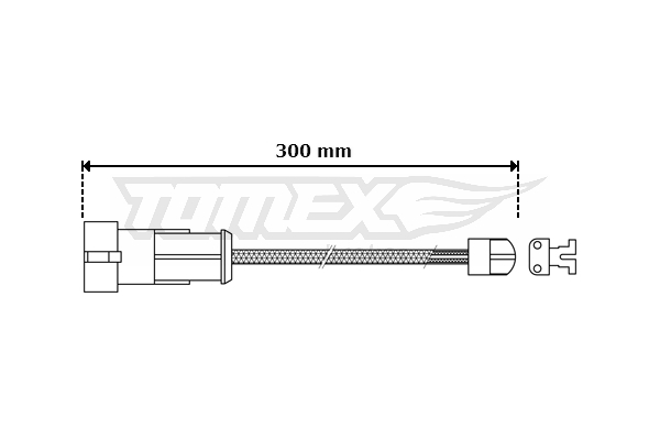 TOMEX Brakes Hoiatuskontakt, piduriklotsi kulumine TX 30-53