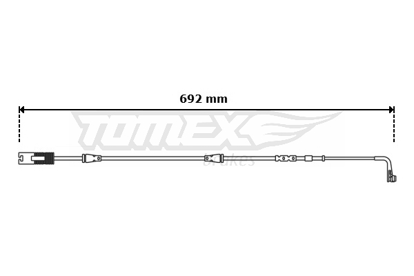 TOMEX Brakes Hoiatuskontakt, piduriklotsi kulumine TX 30-68