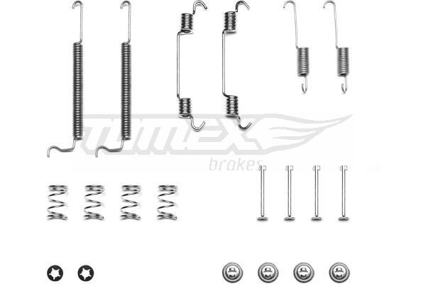 TOMEX Brakes Lisatarvikute komplekt, trummelpiduriklotsid TX 40-57