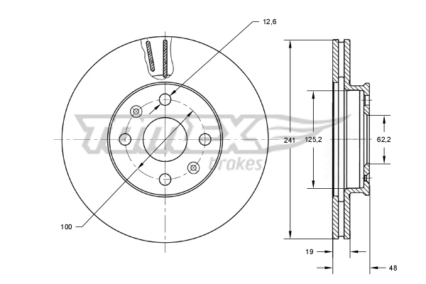 TOMEX Brakes Piduriketas TX 72-15