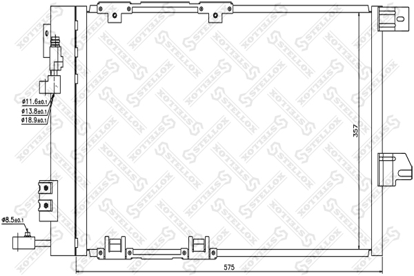 STELLOX Kondensaator,kliimaseade 10-45015-SX