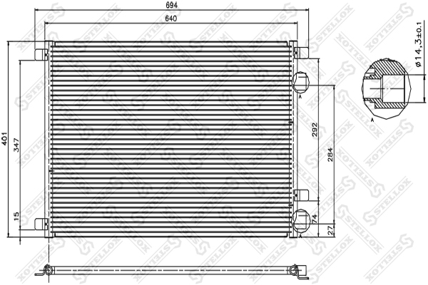 STELLOX Kondensaator,kliimaseade 10-45034-SX