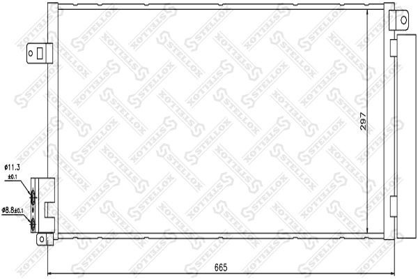 STELLOX Kondensaator,kliimaseade 10-45092-SX