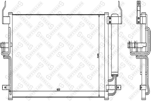 STELLOX Kondensaator,kliimaseade 10-45101-SX