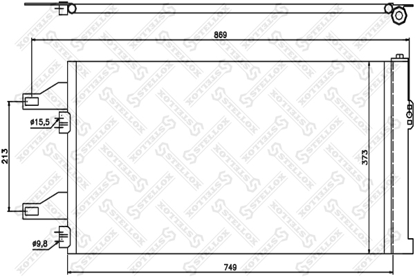 STELLOX Kondensaator,kliimaseade 10-45407-SX