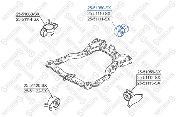 STELLOX Mootoripadi 25-51056-SX