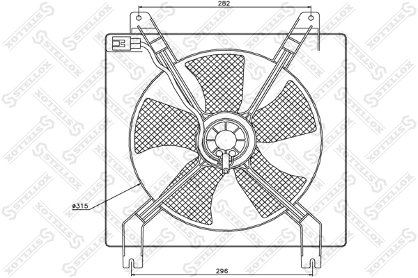 STELLOX Ventilaator,mootorijahutus 29-99255-SX
