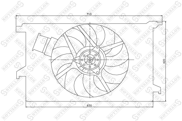 STELLOX Ventilaator,mootorijahutus 29-99271-SX