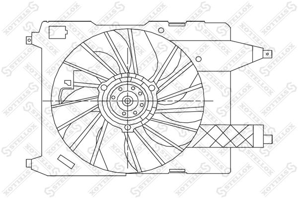 STELLOX Ventilaator,mootorijahutus 29-99410-SX