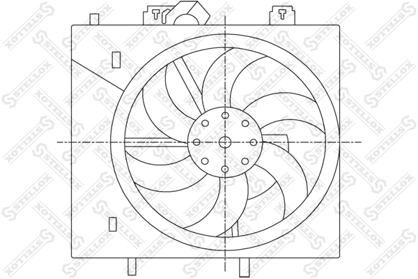 STELLOX Ventilaator,mootorijahutus 29-99444-SX