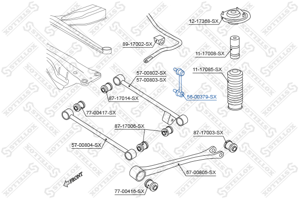 STELLOX Otsavarras, stabilisaator 56-00379-SX