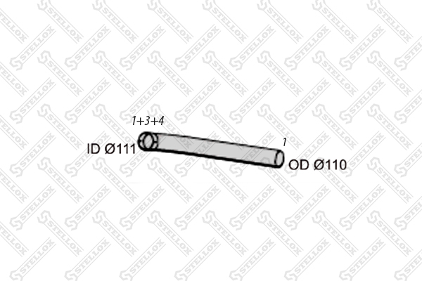 STELLOX Rura wydechowa 82-03569-SX