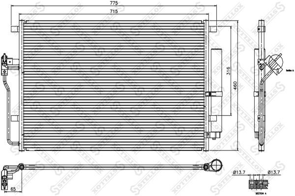 STELLOX Kondensaator,kliimaseade 87-28002-SX