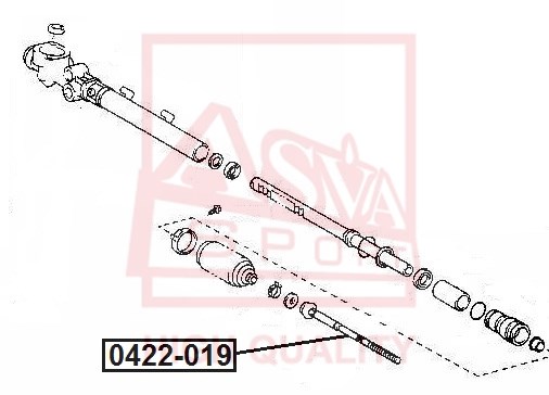 ASVA Raidetangon pää, suora 0422-019