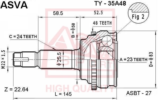 ASVA Nivelsarja, vetoakseli TY-35A48
